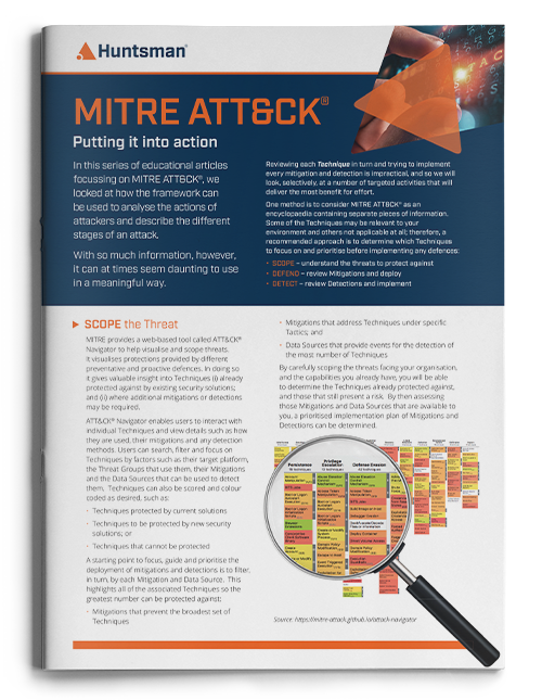 MITRE ATT&CK - Putting it into action